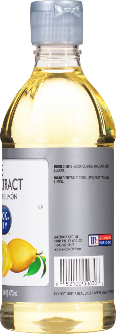 McCormick Culinary Pure Lemon Extract, 16.0 fl oz