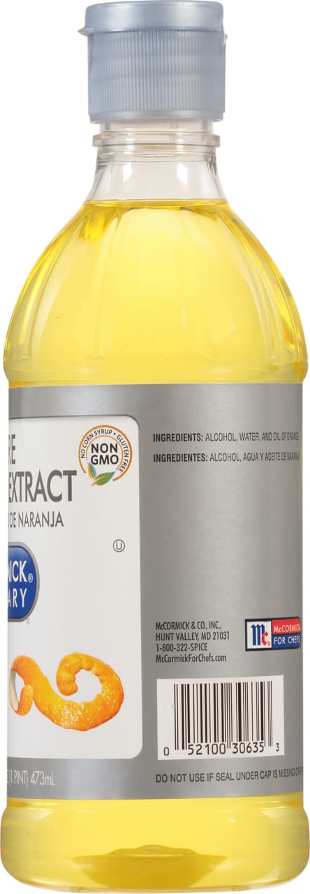 McCormick Culinary Pure Orange Extract, 16.0 fl oz