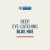 A graphic for Mccormick Culinary Blue Food Coloring highlighting its deep, eye-catching blue hue with the McCormick Culinary logo at the top