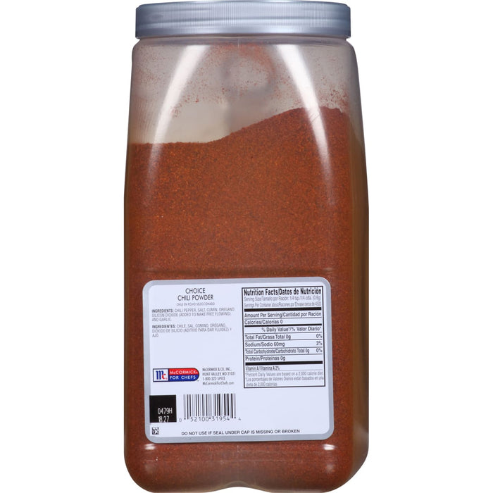McCormick Culinary Choice Chili Powder, 6.0 lb
