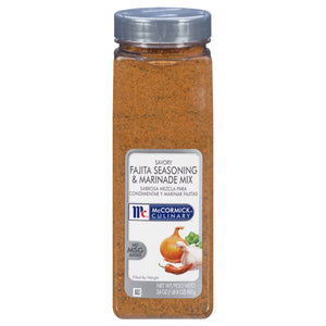 McCormick Culinary Savory Fajita Seasoning & Marinade Mix, 24.0 oz