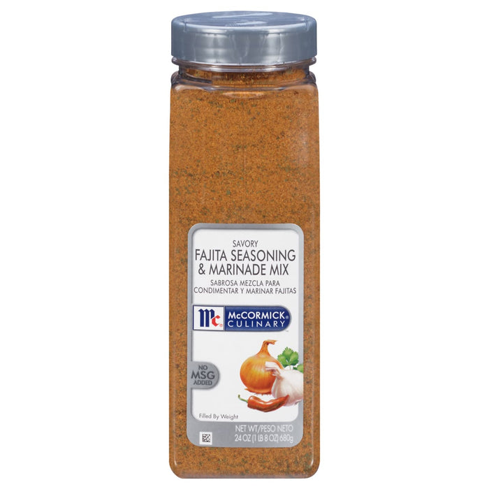 McCormick Culinary Savory Fajita Seasoning & Marinade Mix, 24.0 oz