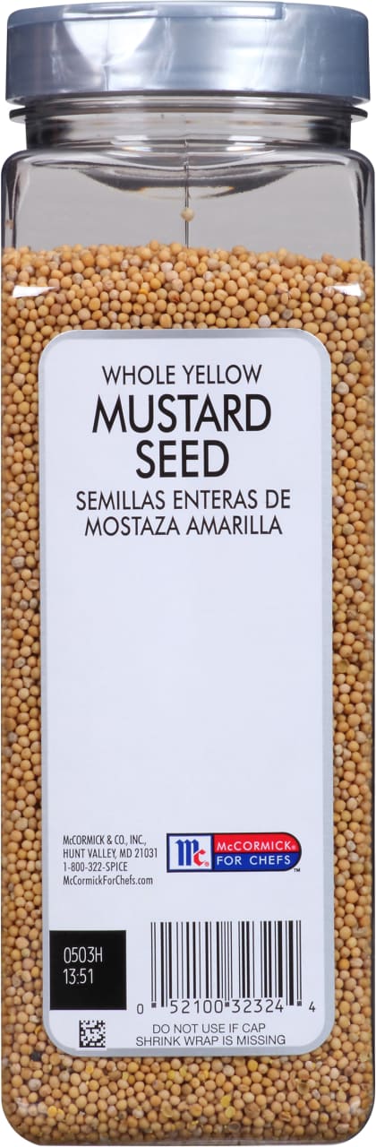 McCormick Culinary Whole Yellow Mustard Seed, 22.0 oz