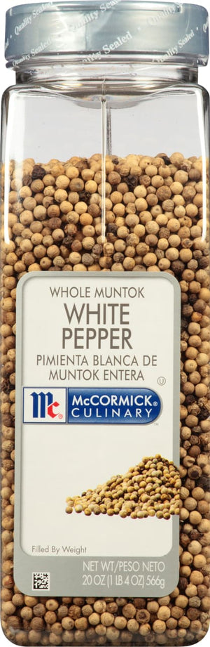 McCormick Culinary Whole Muntok White Pepper, 20.0 oz