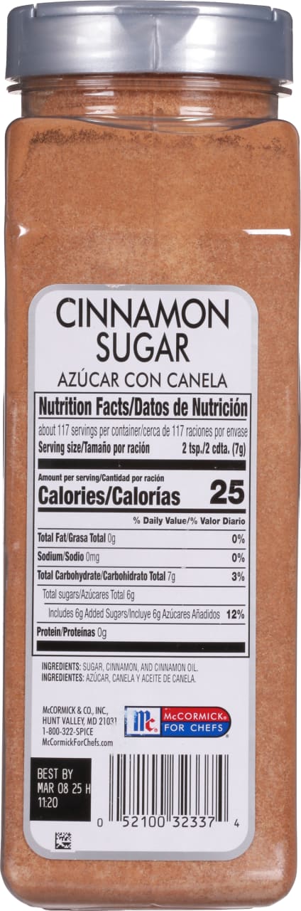 McCormick Culinary Cinnamon Sugar, 29.0 oz