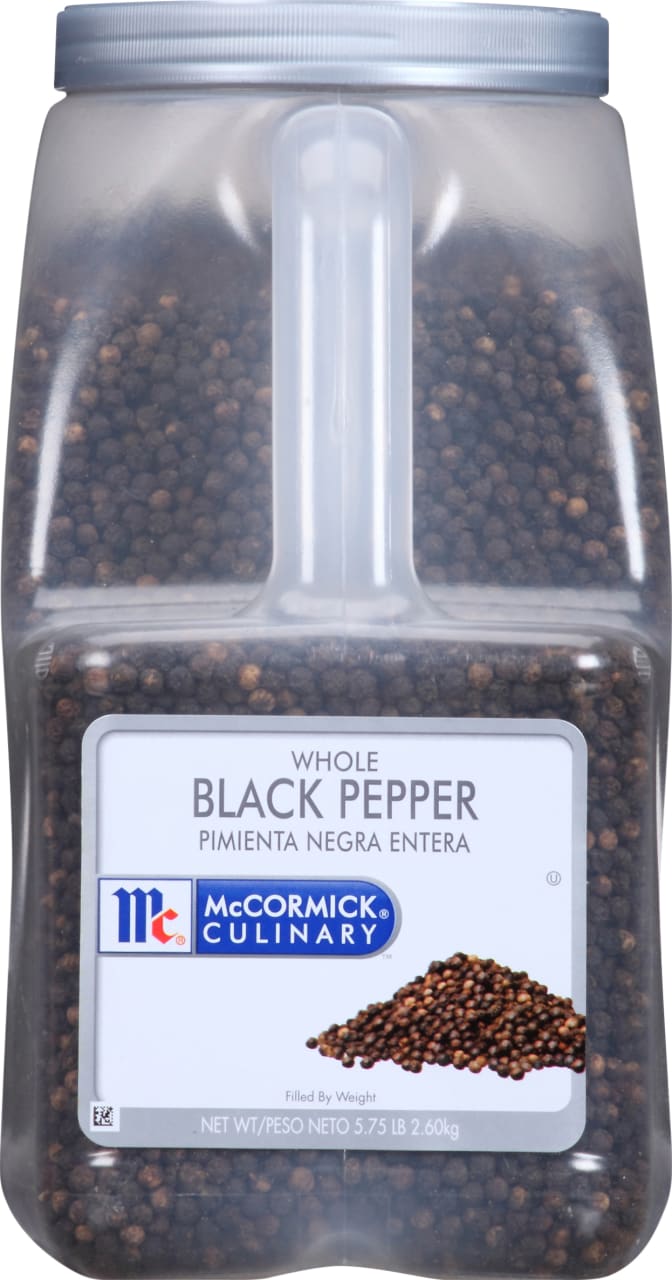 McCormick Culinary Whole Black Pepper, 5.75 lb