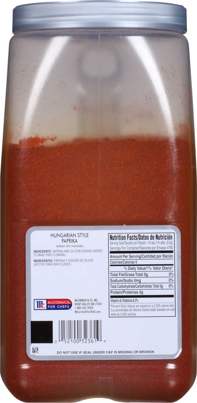 McCormick Culinary Hungarian Style Paprika, 5.25 lb