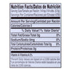 Nutrition facts label for a product with 0 calories 0 grams of fat 0 milligrams of sodium 0 grams of carbohydrates and 0 grams of protein.