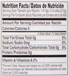 Nutrition facts label for a product with 0 calories 0 grams of fat 0 milligrams of sodium 0 grams of carbohydrates and 0 grams of protein.