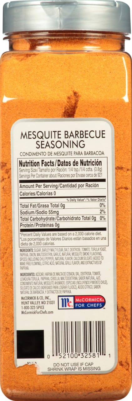 McCormick Culinary Mesquite Barbecue Seasoning, 26.0 oz