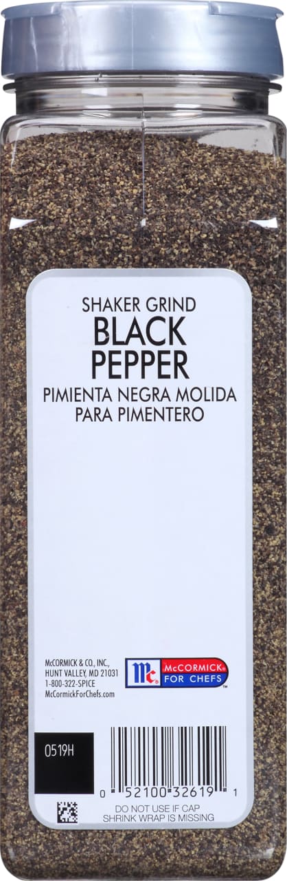 McCormick Culinary Shaker Grind Black Pepper, 16.0 oz