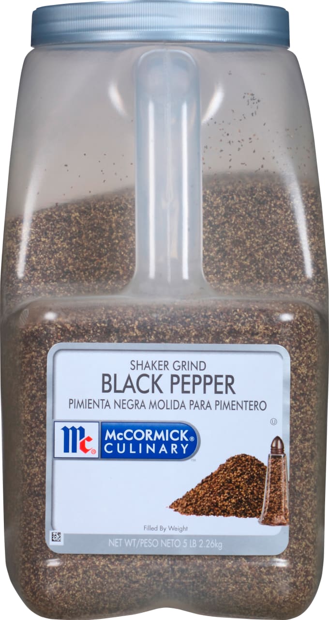 McCormick Culinary Shaker Grind Black Pepper, 5.0 lb