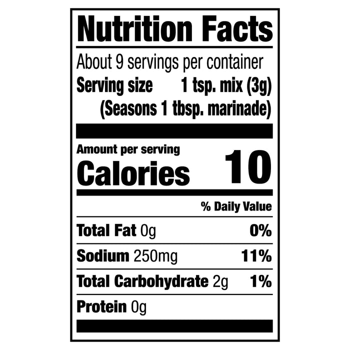 McCormick® Grill Mates® Baja Citrus Marinade Mix, 1 oz (6-Pack)