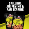 McCormick Grill Mates Baja Citrus seasoning is shown as a versatile option for grilling, air frying, and pan searing.