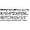 A list of ingredients for a product including enriched wheat flour whey soy protein and flavor enhancers.