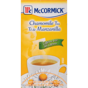McCormick® 25 Count Box Caffeine Free Chamomile Tea Bags, 1.06 oz