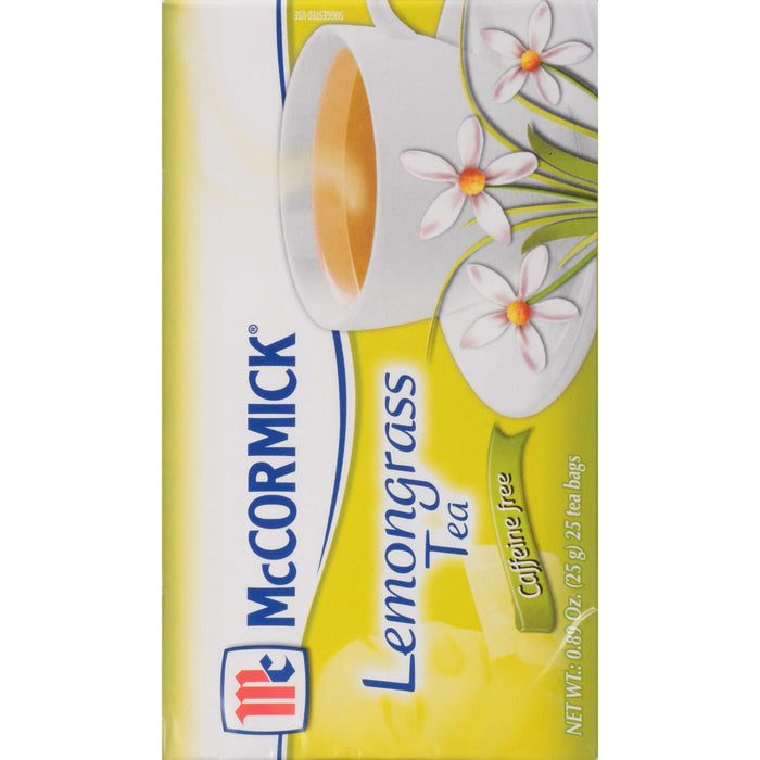 McCormick® Caffeine Free Lemongrass Tea 25 Count Box, 0.89 oz
