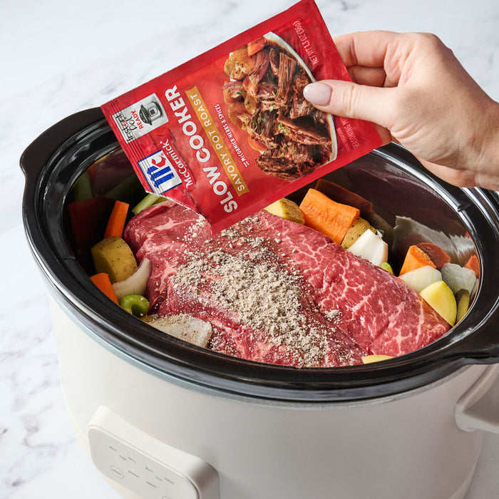 McCormick® Slow Cooker Savory Pot Roast Seasoning Mix, 1.3 oz (6-Pack)