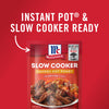 McCormick Slow Cooker Savory Pot Roast seasoning mix package with a picture of a pot roast on the front.