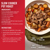 A recipe for McCormick Slow Cooker Pot Roast with ingredients, instructions, and nutritional information.