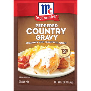 McCormick® Peppered Country Gravy Mix, 2.64 oz (6-Pack)