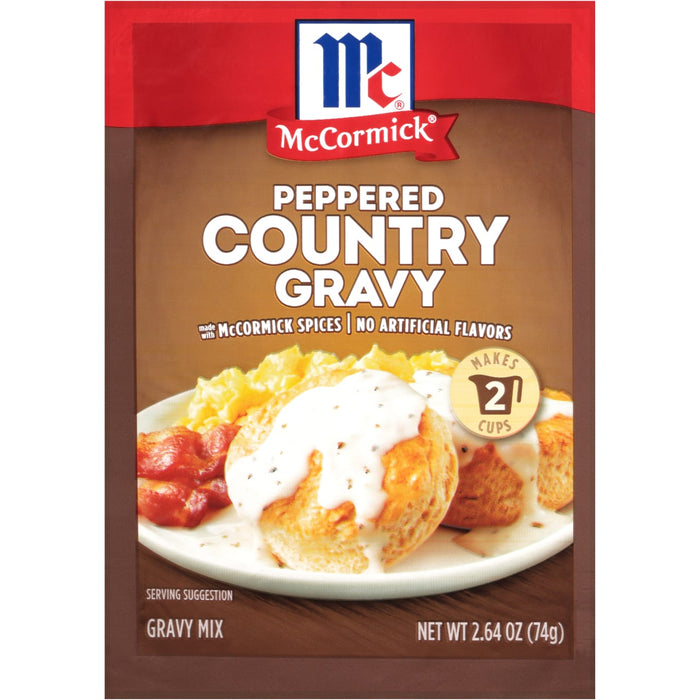 McCormick® Peppered Country Gravy Mix, 2.64 oz (6-Pack)