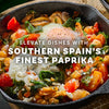 A skillet dish featuring Southern Spain's finest paprika, elevating the flavors of the dish.