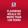 McCormick logo and text stating flavoring meals for more than 130 years.