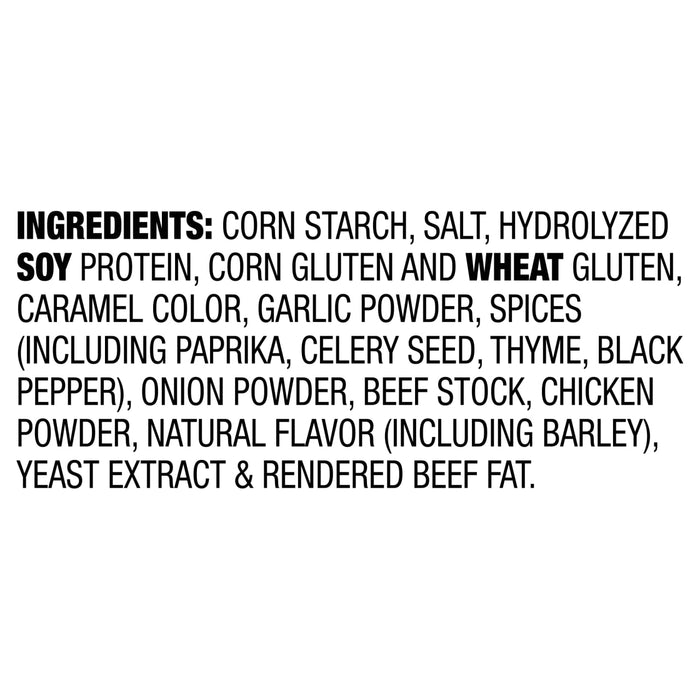 A list of ingredients for a product.