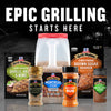 A variety of Grill Mates spices and seasonings are displayed under the headline Epic Grilling Starts Here.