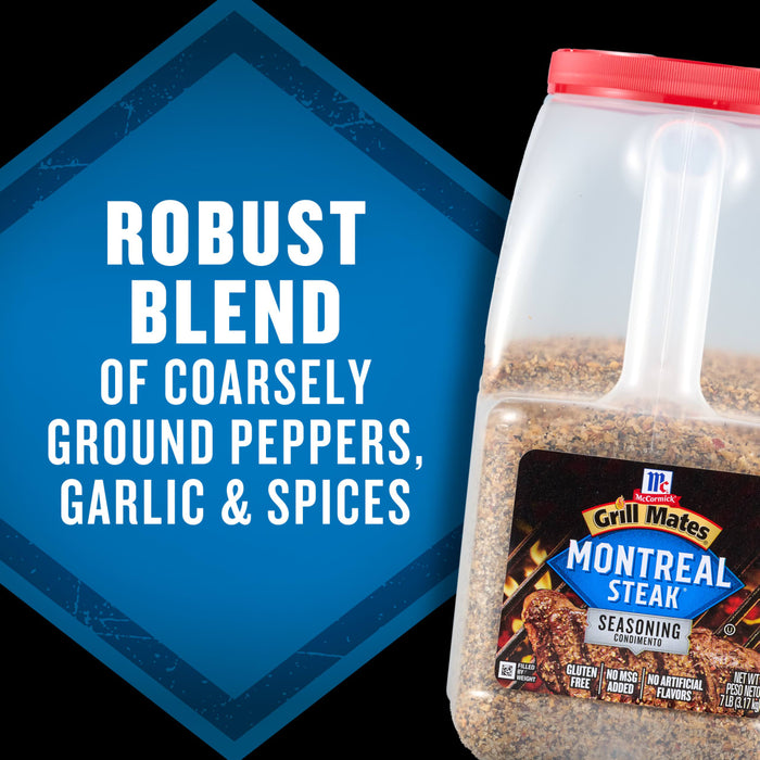 Club House Montreal Steak spice blend features a robust blend of coarsely ground peppers, garlic, and spices.
