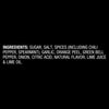 A list of ingredients for a product.