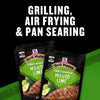 McCormick Grill Mates Mojito Lime seasoning is advertised for grilling, air frying, and pan searing.