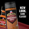 This image features two McCormick Grill Mates Smokehouse Maple seasoning containers highlighting the new look with the same flavor.