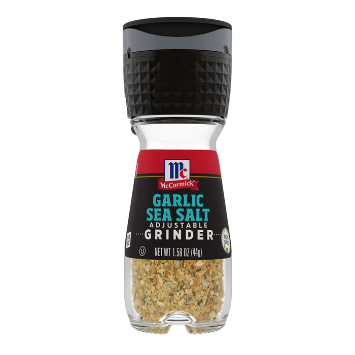 McCormick Garlic Sea Salt Grinder, 1.58 OZ