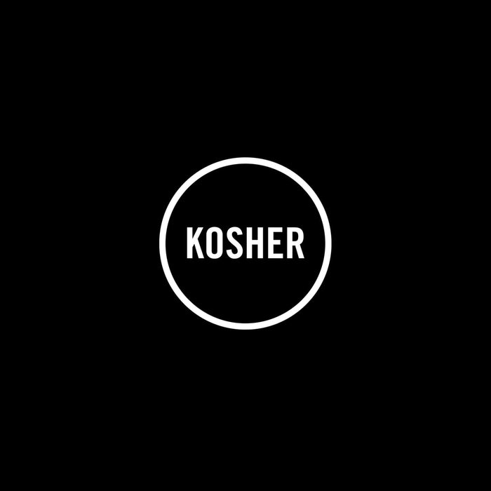 The Kosher logo indicates that the product meets Jewish dietary laws.