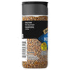 A bottle of Grill Mates Montreal Steak Seasoning with a black lid and a label that says 25% less sodium than our original.