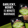 This image features McCormick Grill Mates Garlic Herb &amp; Wine 15 Minute Marinade Mix highlighting its garlicky and herby flavor profile.