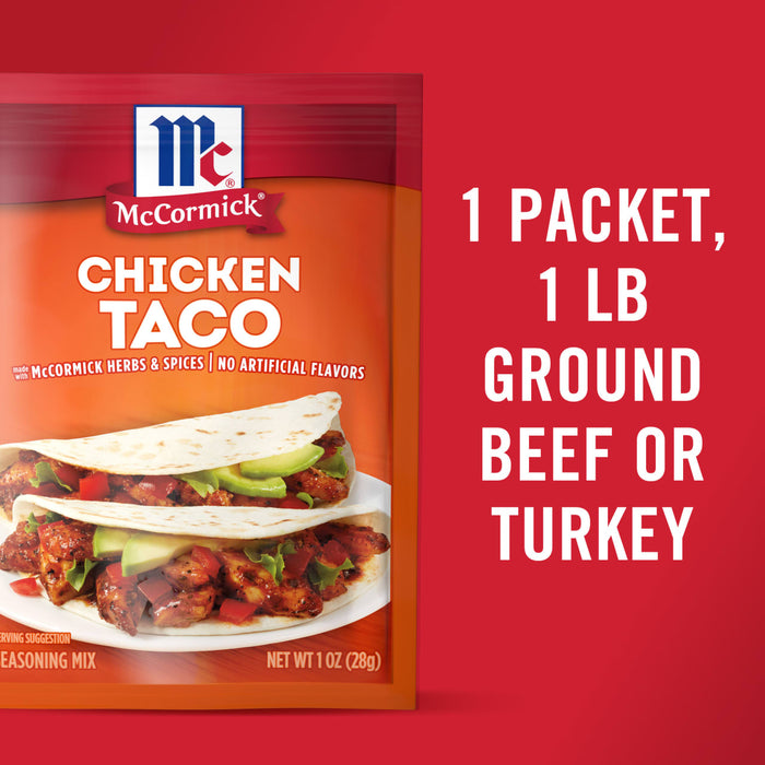 McCormick® Chicken Taco Seasoning Mix, 1 oz (6-Pack)