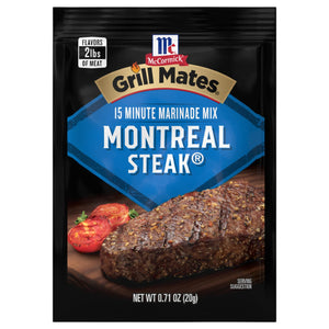 McCormick® Grill Mates® Montreal Steak Marinade Seasoning Mix, 0.71 oz (6-Pack)