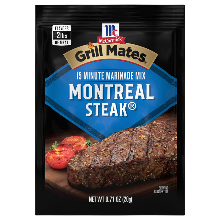 McCormick® Grill Mates® Montreal Steak Marinade Seasoning Mix, 0.71 oz (6-Pack)