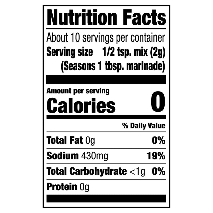 McCormick® Grill Mates® Montreal Steak Marinade Seasoning Mix, 0.71 oz (6-Pack)