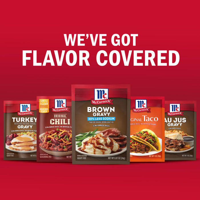McCormick products are featured in this advertisement with the tagline We've Got Flavor Covered.