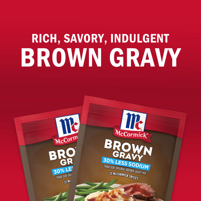 McCormick's Brown Gravy mix promises a rich, savory, and indulgent flavor.