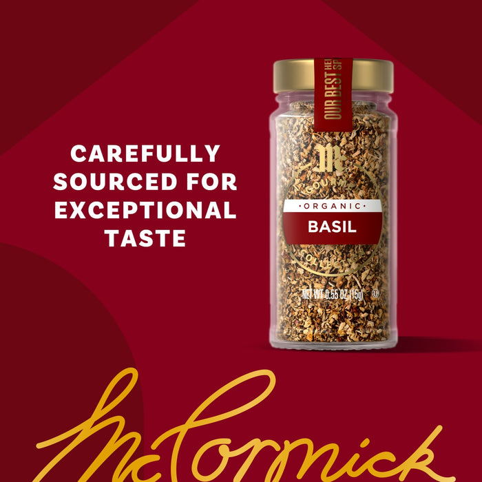 McCormick Basil is carefully sourced for exceptional taste.