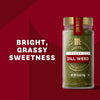 McCormick Dill Weed is shown in a jar with the description bright, grassy sweetness.