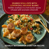 This is an image of seared scallops with lemon dill beurre blanc, a McCormick recipe.