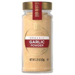 This is a jar of McCormick Organic Garlic Powder.