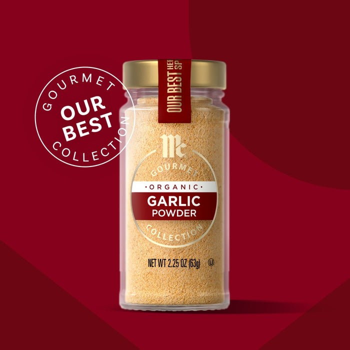 McCormick Gourmet Organic Garlic Powder is part of the Our Best Collection.