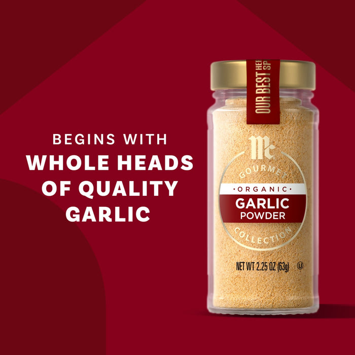 McCormick Garlic Powder is made with whole heads of quality garlic.